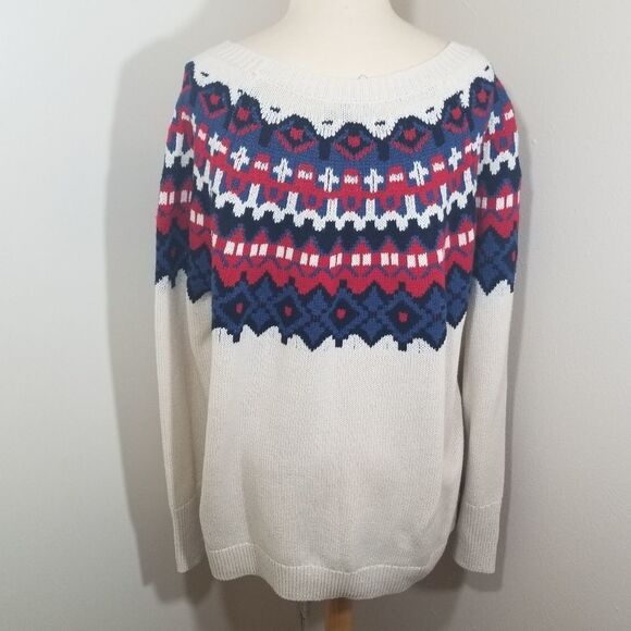 {Chaps} 🆕️ Andrea Fairisle Sweater - Picture 6 of 13
